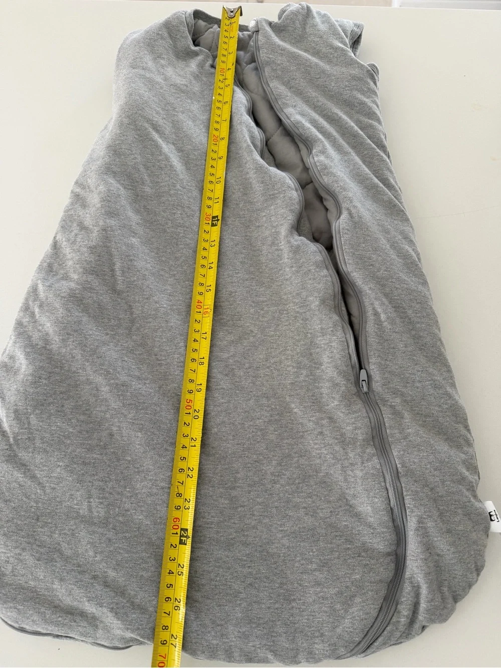 Sleeveless Gray Baby Sleep Sack by Nested Bean - Cozy Stretch Sleep Bag